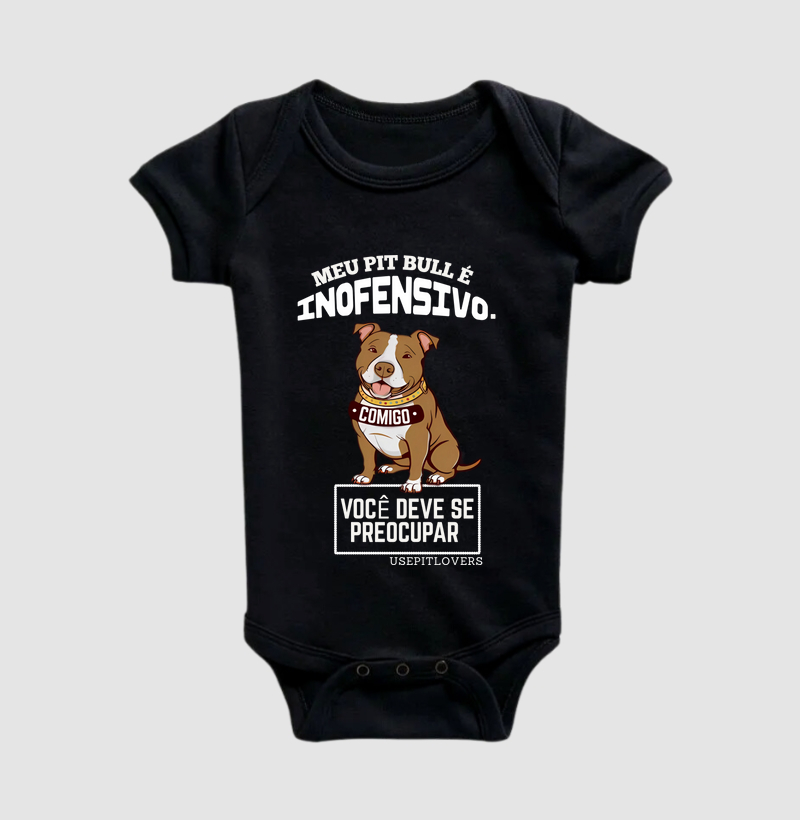 MEU PIT BULL É INOFENSIVO. COMIGO VOCÊ DEVE SE PREOCUPAR