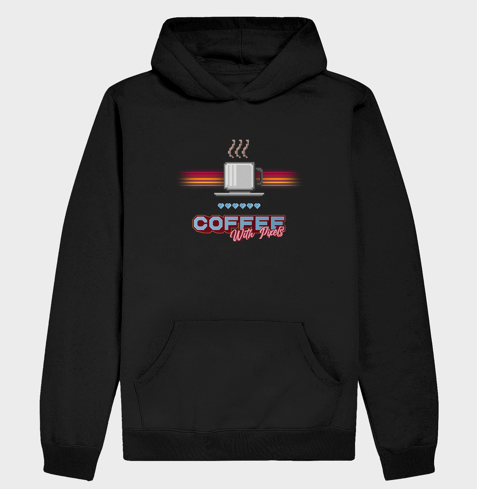 Hoodie Moletom Pixel Brew - Coffee With Pixels