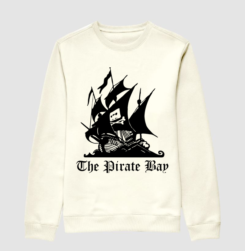 The Pirate Bay Black - Suéter Moletom 