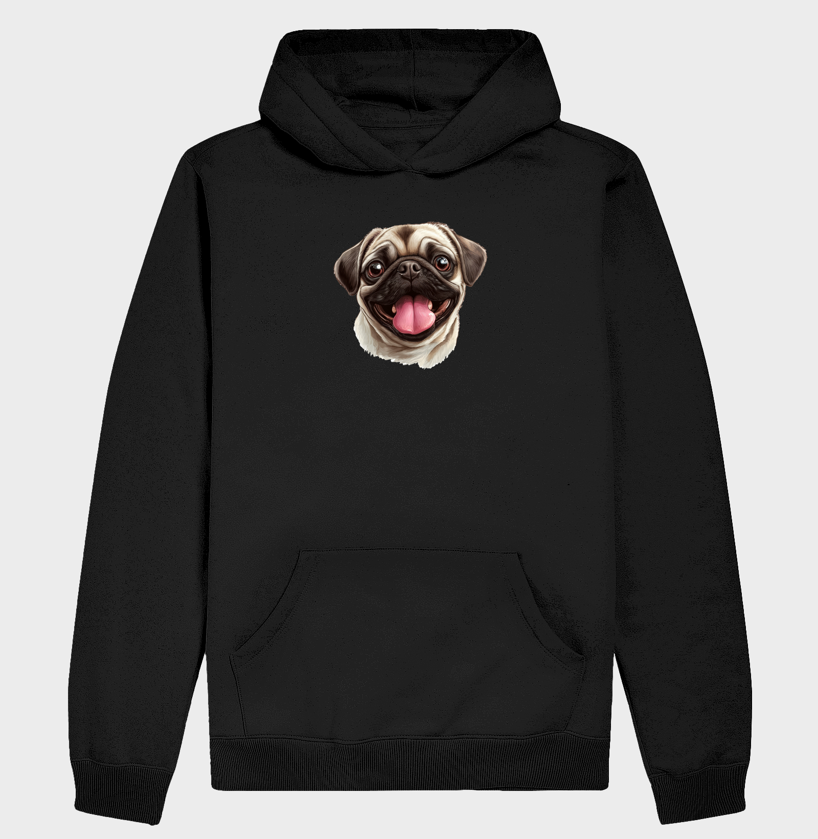 Moletom - Realistic pug face