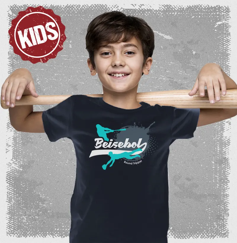 Camiseta Infantil Beisebol stencil