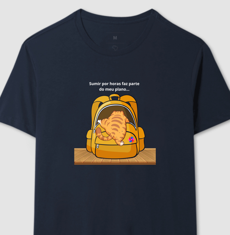 Camiseta gato sumido