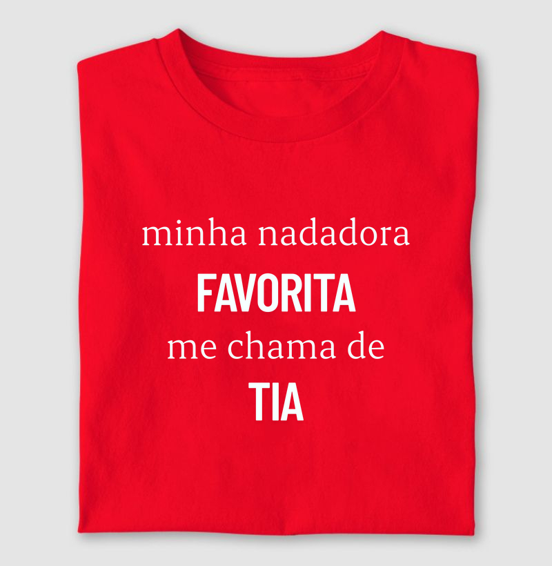 Minha nadadora favorita me chama de tia
