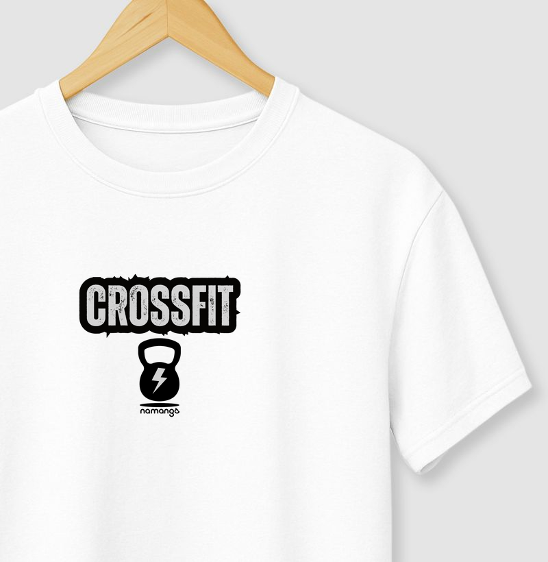 Camiseta CrossFit Kettlebell com Raio – Na Manga