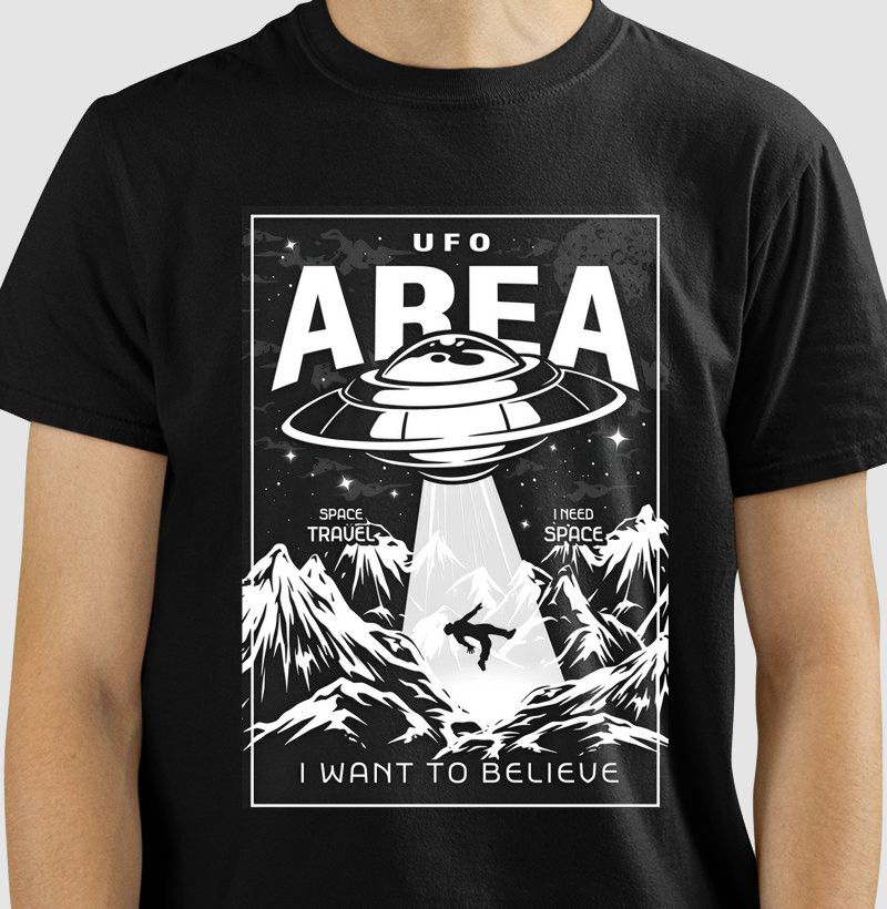 Area ufo cartaz  - I want to believe