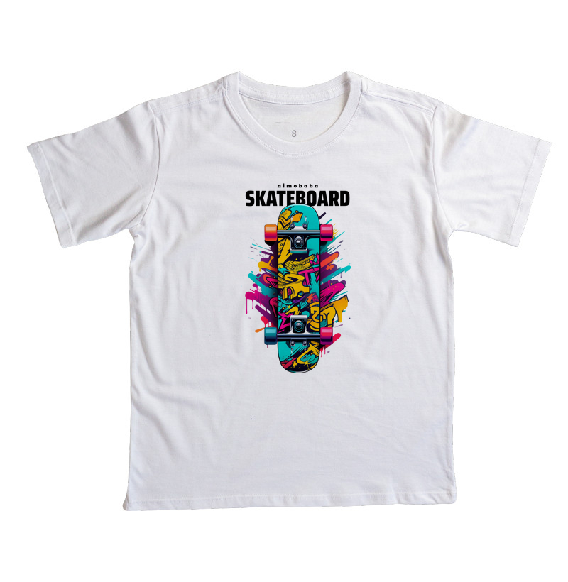 Camiseta Aimobaba Skateboard Infantil