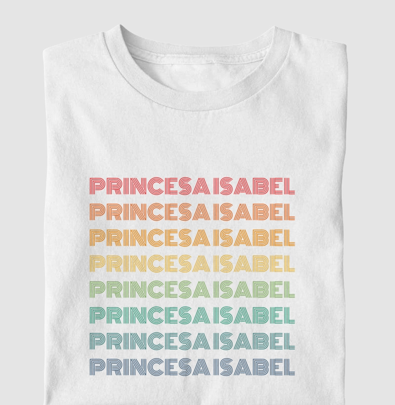 Princesa Isabel Letreiro Retrô