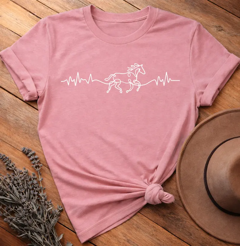 Camiseta Batidas do Coração 100% Algodão Premium