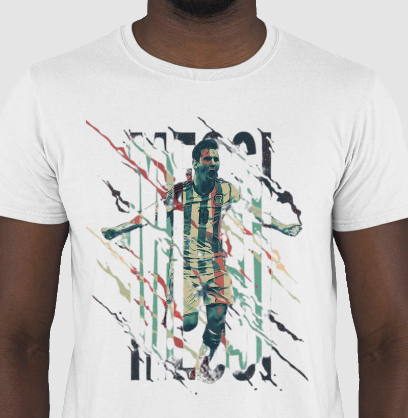 camisa 100% algodão ,Messi futebol.