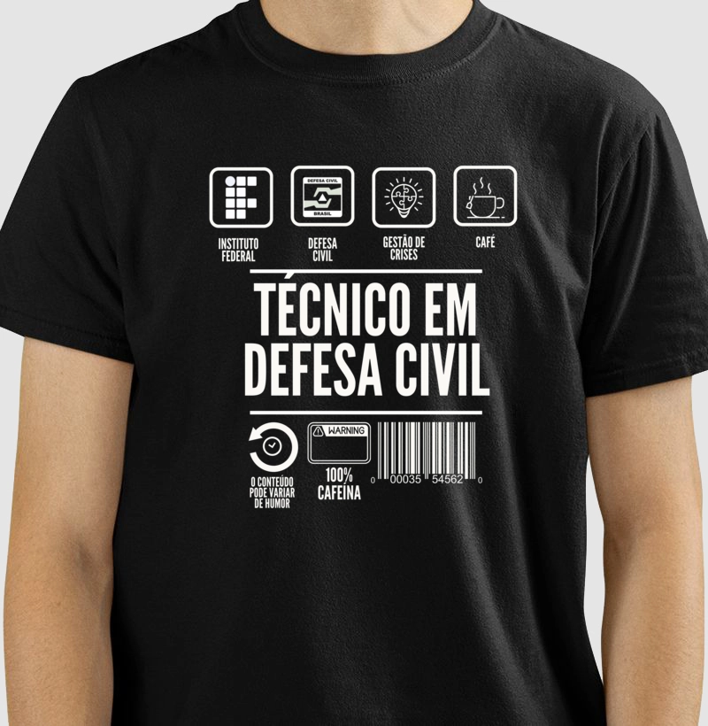 CAMISETA TÉCNICO EM DEFESA CIVIL