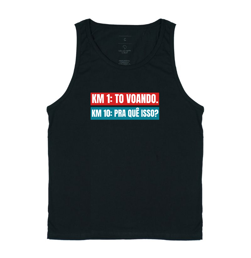 KM 1: tô voando. KM 10: será que eu precisava disso?