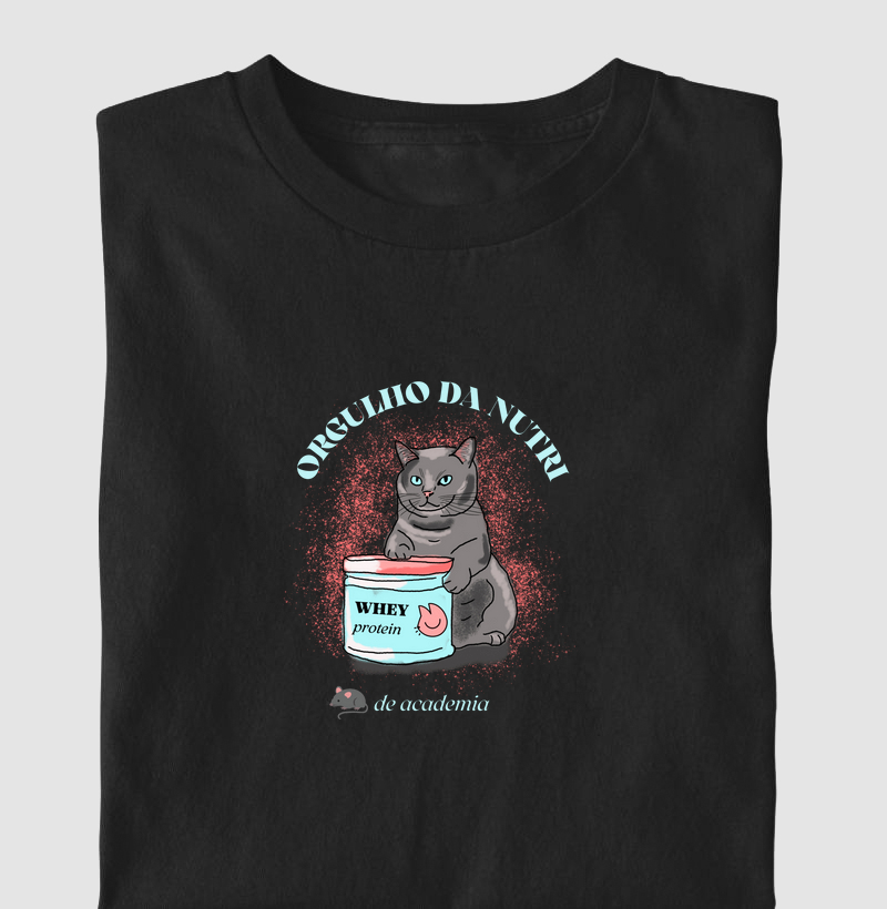 T-Shirt Gateira Fitness - Orgulho da Nutri, Rata de Academia