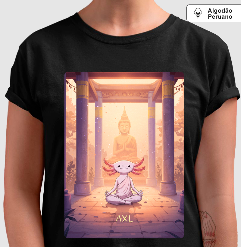 Camiseta Algodão Peruano - AXL, Meditando (01)