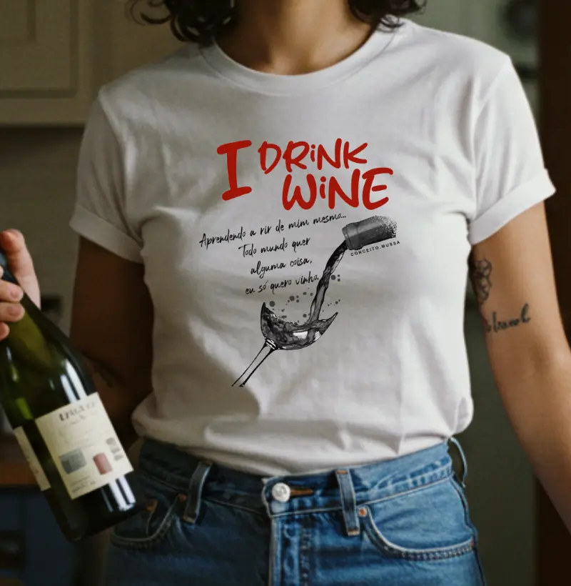 Eu bebo vinho