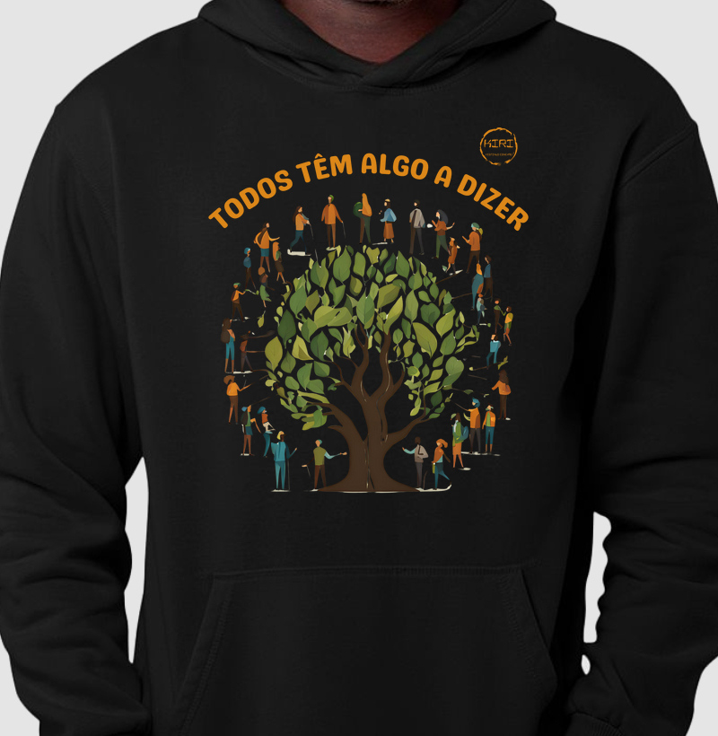 Moletom Capuz KIRI - Todos tem Algo a Dizer