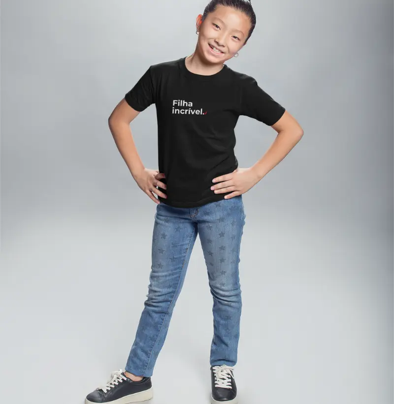 Camiseta Infantil Filha Incrível 