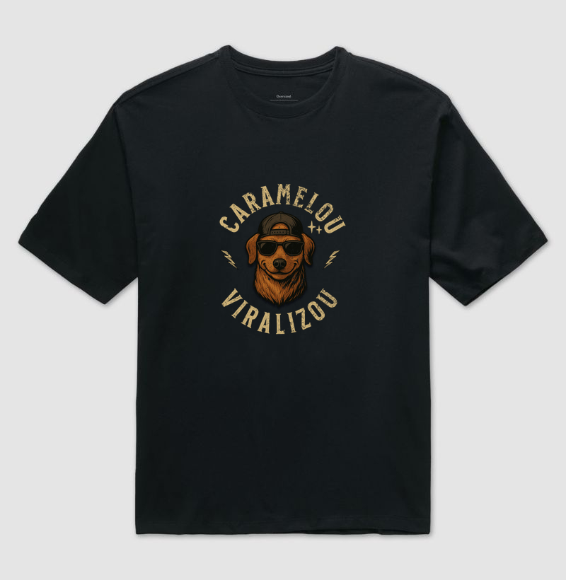 Camiseta Oversized Caramelou