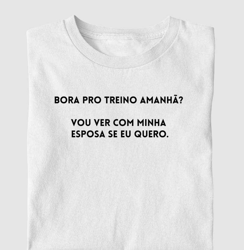 Bora pro treino amanhã?