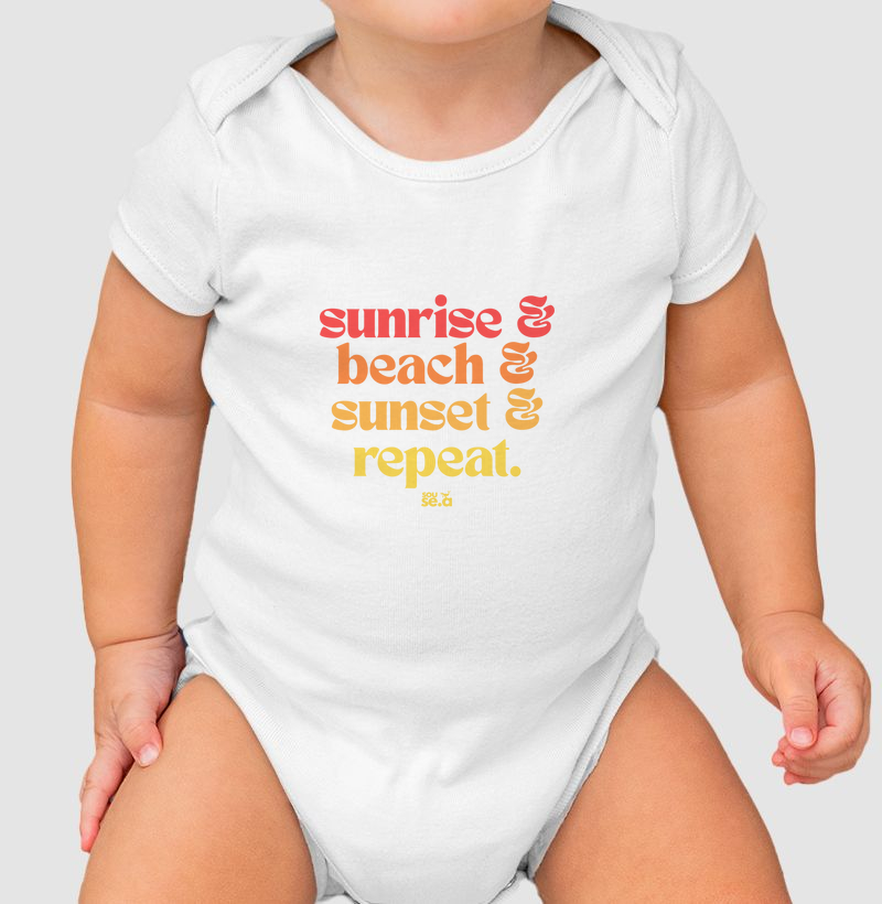 Sunrise beach sunset repeat