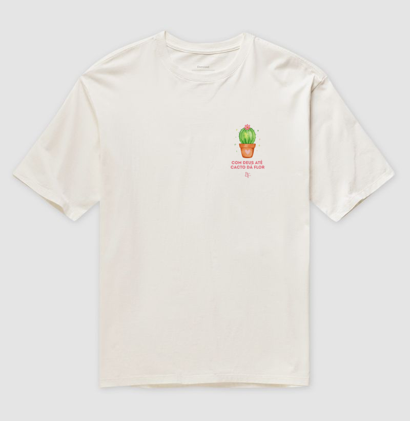 Com Deus até cacto da flor