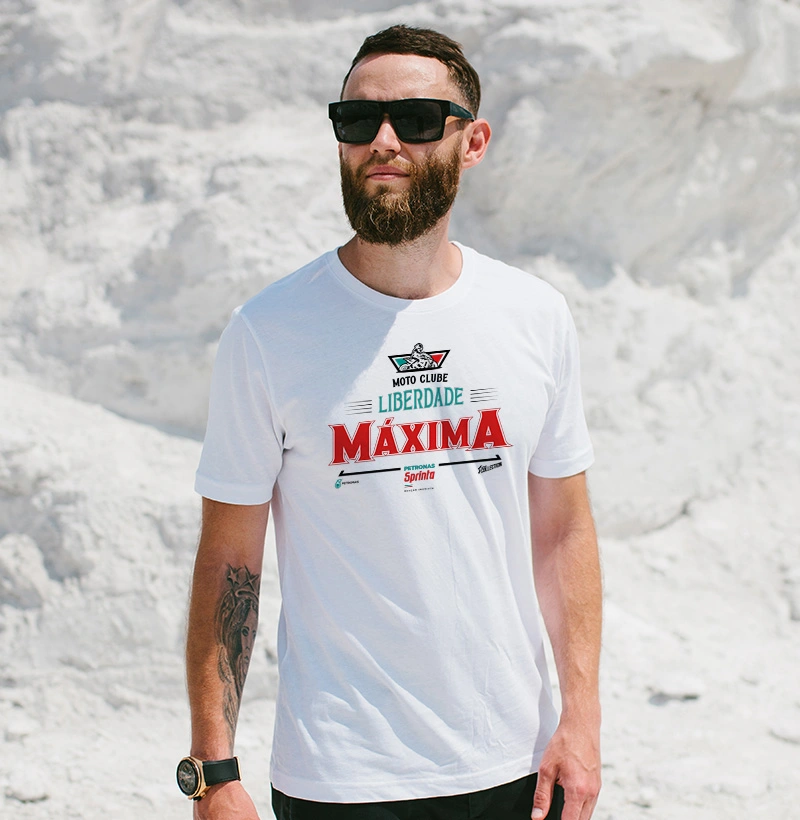 Camiseta Estampada Liberdade Máxima
