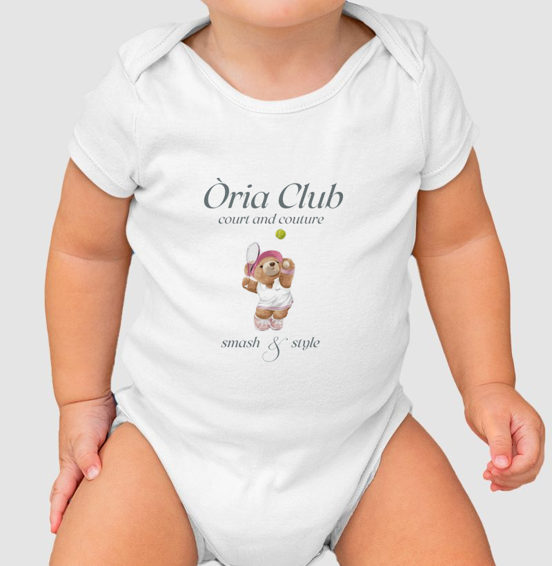 Beach tenis bear - infantil (body)
