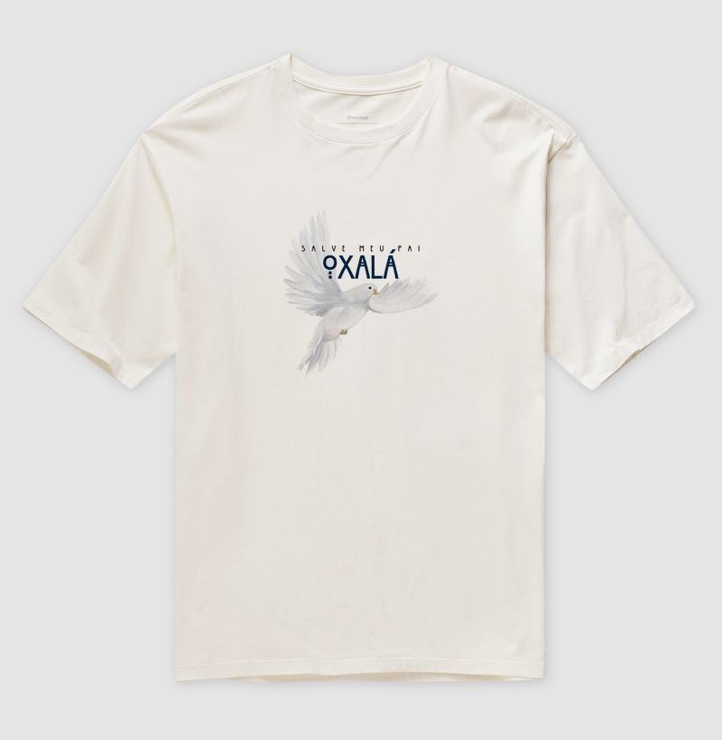 Estampa Oxalá Salve Meu Pai Off White Masc.