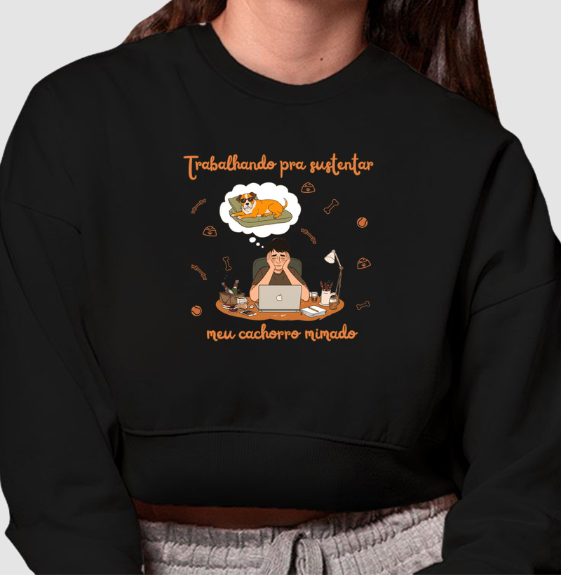 Moletom Cropped Cãowear