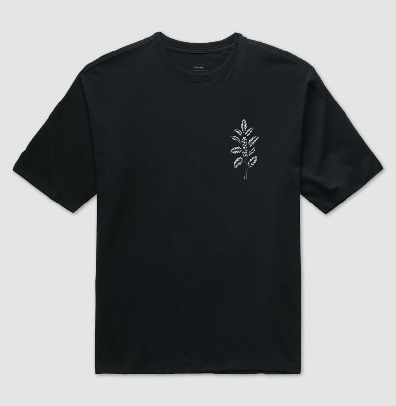 Mini rama de café preta - Oversized
