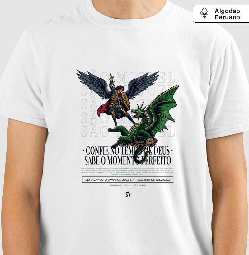 Camiseta “Tempo de Deus” — Humildade, confiança e propósito