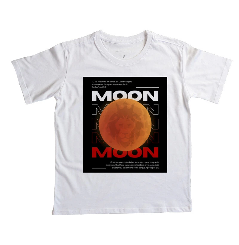T-SHIRT GOLA REDONDA ESTAMPA LUA DE SANGUE