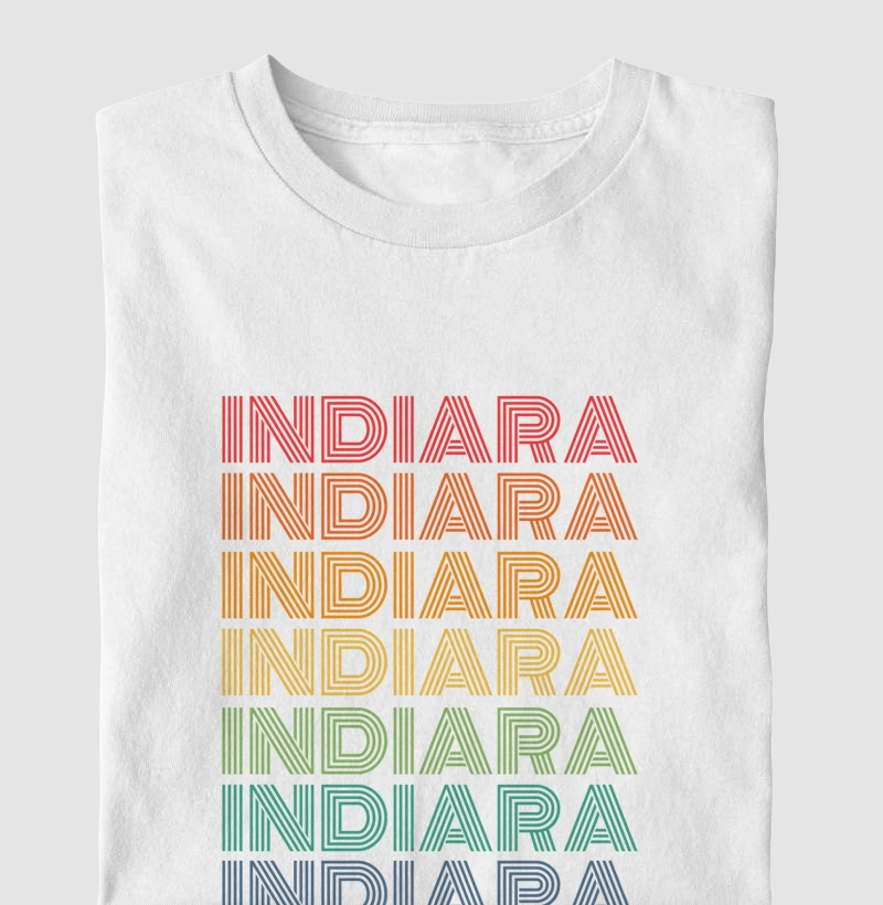 Indiara Letreiro Retrô