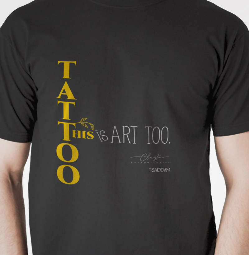 Camiseta Saddam Tattoo Frase