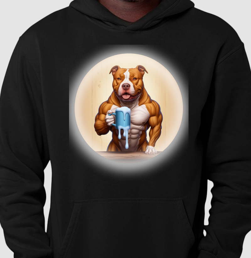 Moletom Hoodie Slim Estampa Dog