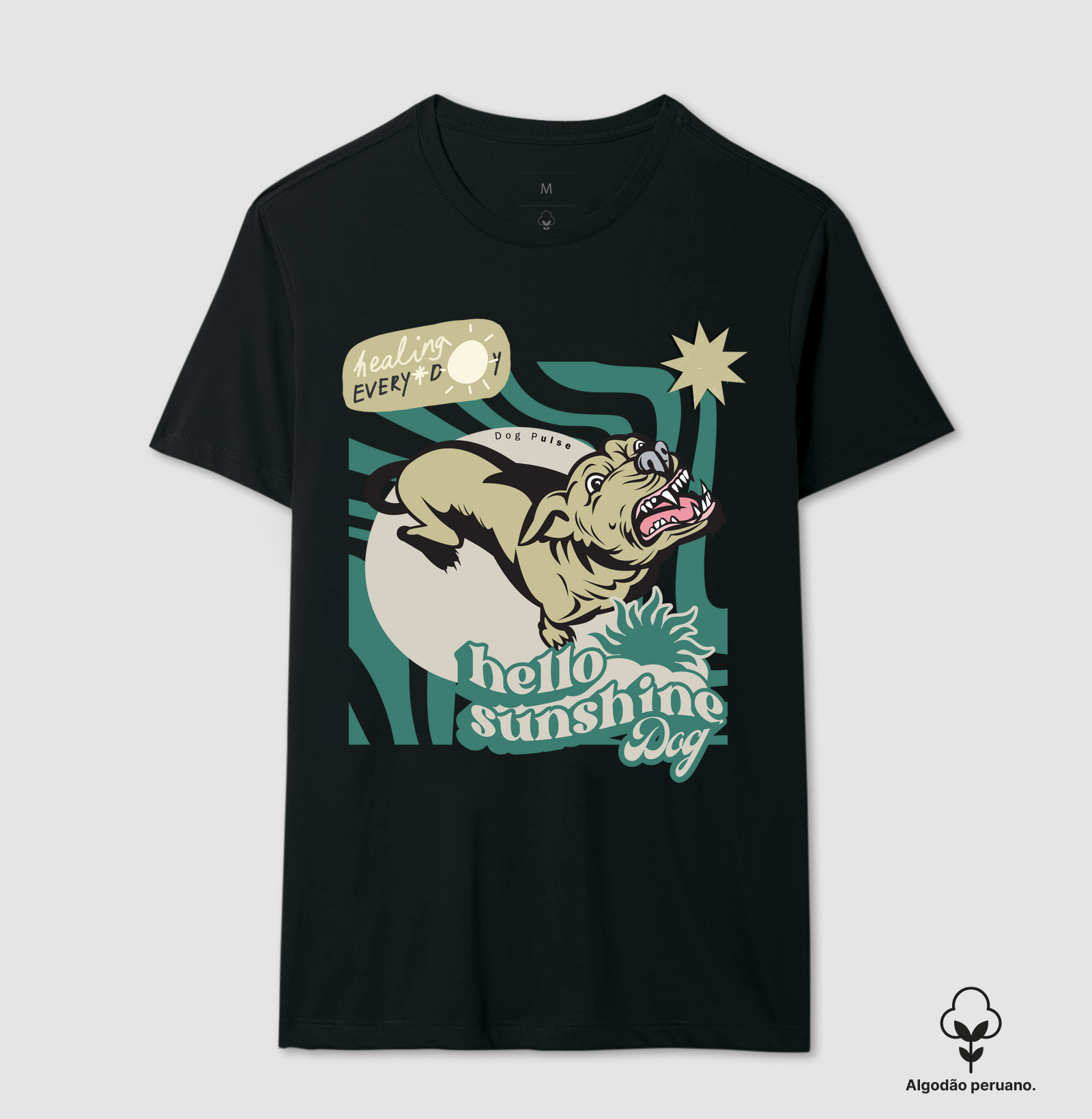 Camiseta Algodão Peruano Dog Pulse – Hello Sunshine Dog