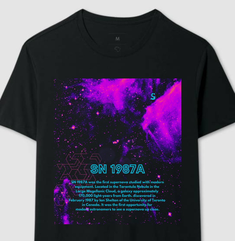 Supernova-SN1987A Camiseta Supernova Estampada