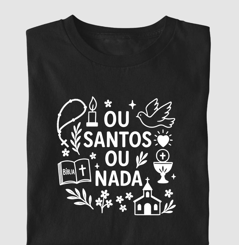 Ou Santos Ou Nada Escrita
