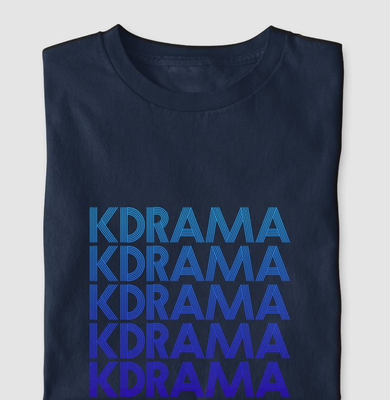 Camiseta "KDRAMA Blue" | K-Words [KoreaID]