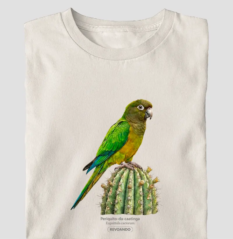 Traços Alados - Periquito-da-caatinga - Oversized