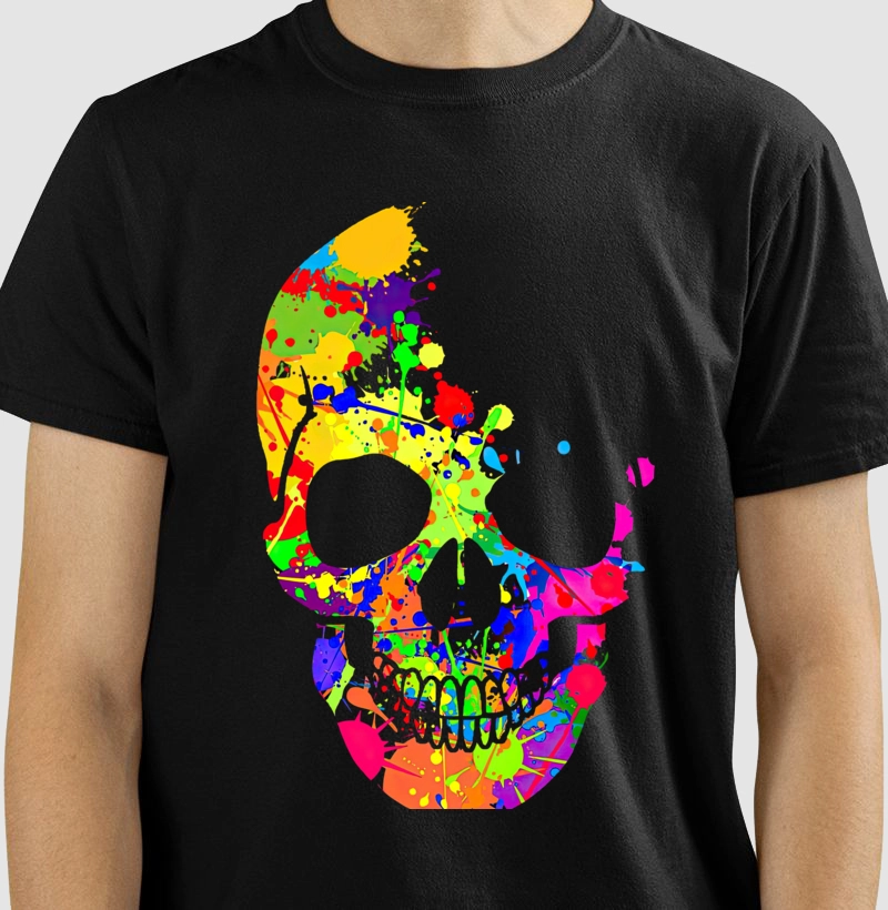 Half destroyed skull