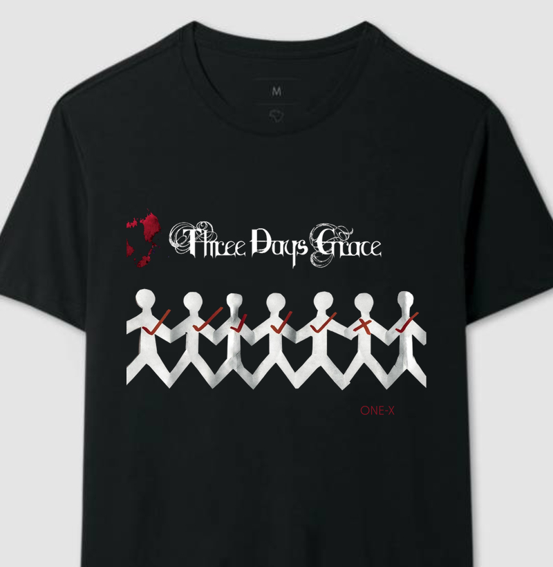 CAMISETA THREE DAYS GRACE ONE-X