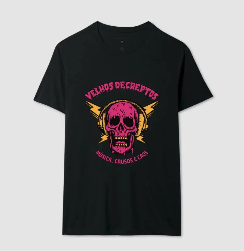 Camiseta Velhos Decreptos Logo Caveira