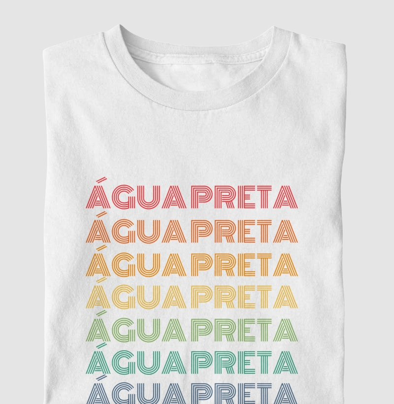 Água Preta Letreiro Retrô
