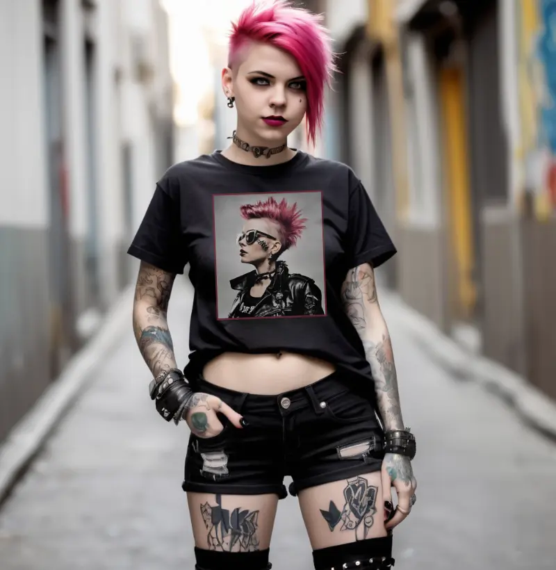 Camiseta Reserva Ink - Mulher Punk Realista