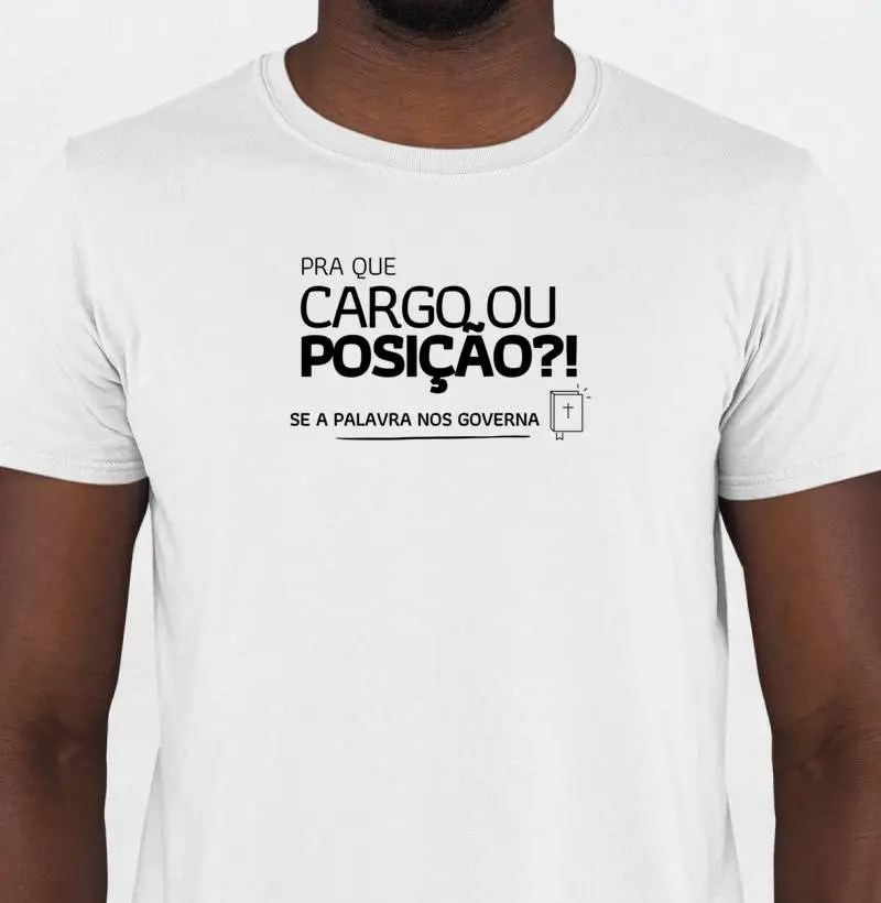 Camiseta Masculina "A Palavra nos governa"