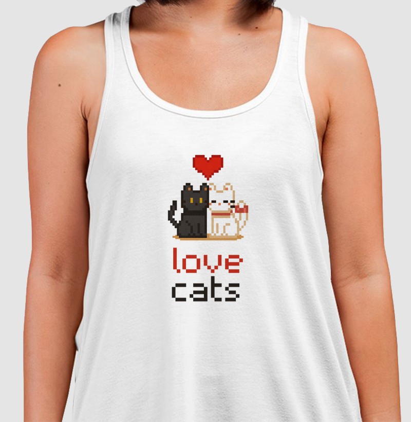 Pixel love cats
