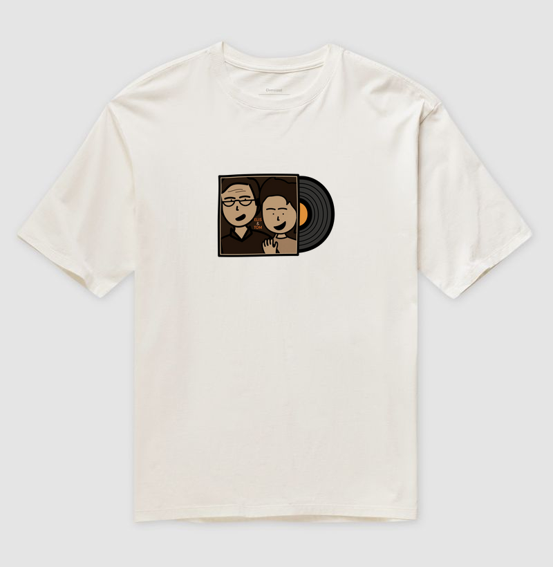 Camiseta Oversized Inspiração Tom Jobim - Elis & Tom