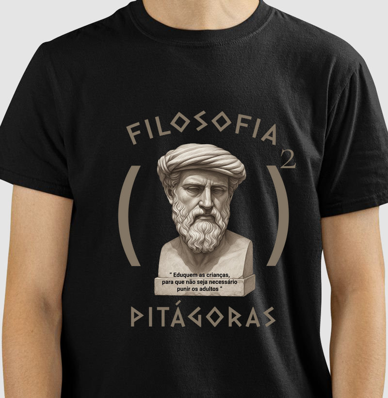 Camiseta Filosofia - Pitágoras