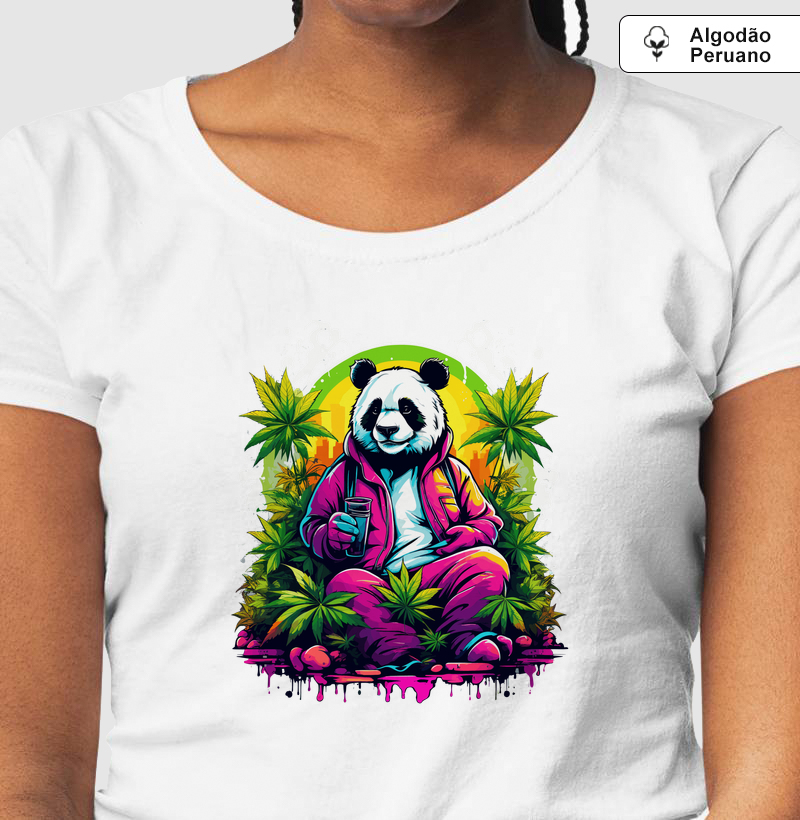 Camiseta Algodão Peruano Chill Panda