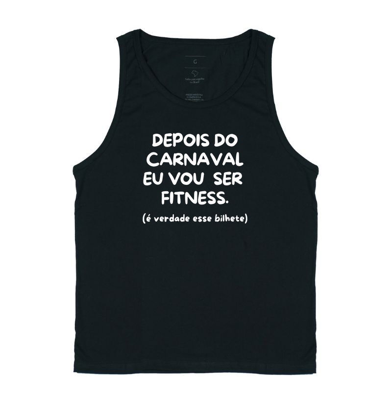 Depois do carnaval eu vou ser fitness